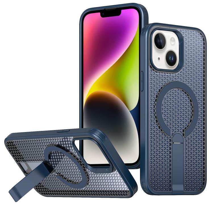 kalebol Honeycomb Cooling MagSafe Holder Phone Case, For iPhone 14, For iPhone 14 Pro, For iPhone 14 Pro Max, For iPhone 13 Pro Max, For iPhone 13