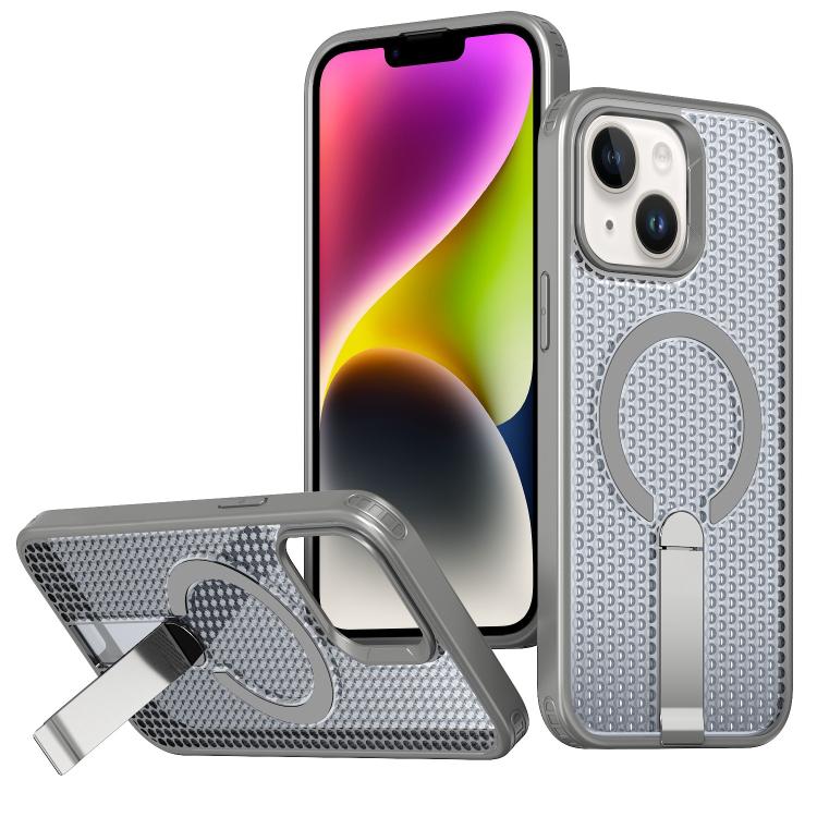 kalebol Honeycomb Cooling MagSafe Holder Phone Case, For iPhone 14, For iPhone 14 Pro, For iPhone 14 Pro Max, For iPhone 13 Pro Max, For iPhone 13