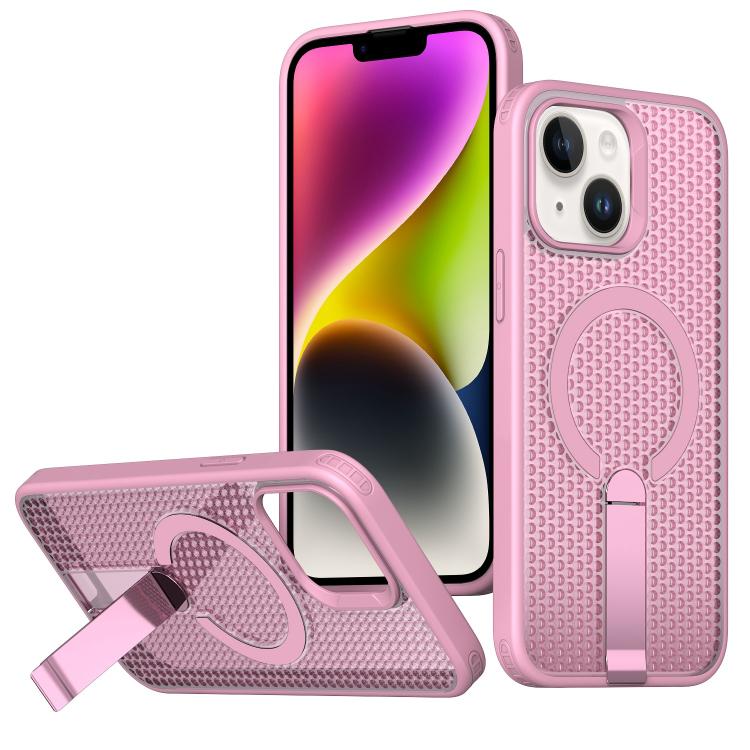 kalebol Honeycomb Cooling MagSafe Holder Phone Case, For iPhone 14, For iPhone 14 Pro, For iPhone 14 Pro Max, For iPhone 13 Pro Max, For iPhone 13
