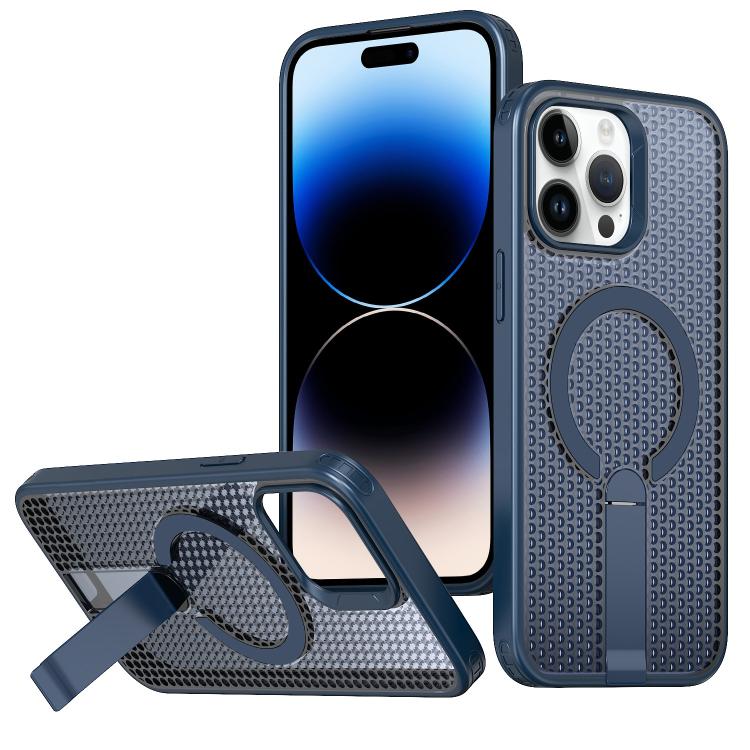 kalebol Honeycomb Cooling MagSafe Holder Phone Case, For iPhone 14, For iPhone 14 Pro, For iPhone 14 Pro Max, For iPhone 13 Pro Max, For iPhone 13