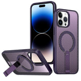 kalebol Honeycomb Cooling MagSafe Holder Phone Case, For iPhone 14, For iPhone 14 Pro, For iPhone 14 Pro Max, For iPhone 13 Pro Max, For iPhone 13