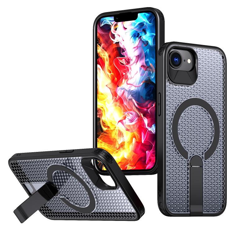 kalebol Honeycomb Cooling MagSafe Holder Phone Case, For iPhone 18 Pro, For iPhone 18 Pro Max, For iPhone 17e / 16e, For iPhone 17 Pro Max, For iPhone 17 Pro, For iPhone 17, For iPhone Air, For iPhone 16 Pro Max