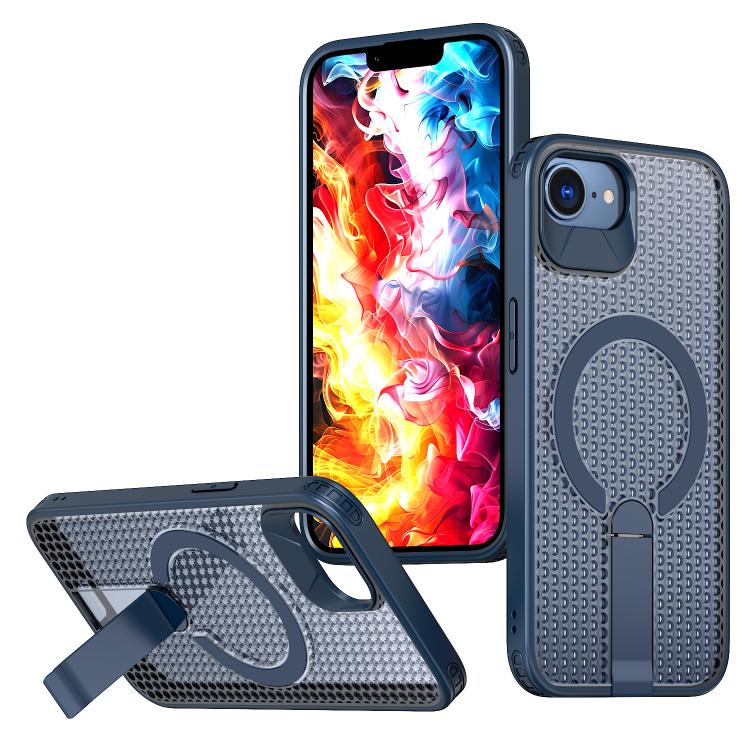 kalebol Honeycomb Cooling MagSafe Holder Phone Case, For iPhone 18 Pro, For iPhone 18 Pro Max, For iPhone 17e / 16e, For iPhone 17 Pro Max, For iPhone 17 Pro, For iPhone 17, For iPhone Air, For iPhone 16 Pro Max