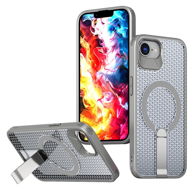 kalebol Honeycomb Cooling MagSafe Holder Phone Case, For iPhone 18 Pro, For iPhone 18 Pro Max, For iPhone 17e / 16e, For iPhone 17 Pro Max, For iPhone 17 Pro, For iPhone 17, For iPhone Air, For iPhone 16 Pro Max