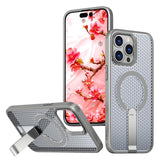 kalebol Honeycomb Cooling MagSafe Holder Phone Case, For iPhone 14, For iPhone 14 Pro, For iPhone 14 Pro Max, For iPhone 13 Pro Max, For iPhone 13