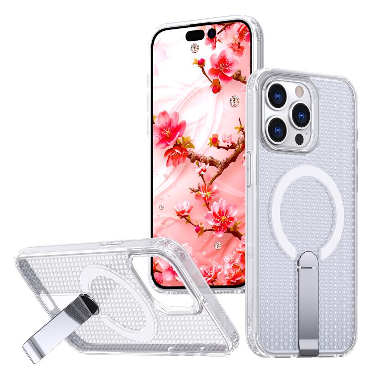 kalebol Honeycomb Cooling MagSafe Holder Phone Case, For iPhone 14, For iPhone 14 Pro, For iPhone 14 Pro Max, For iPhone 13 Pro Max, For iPhone 13