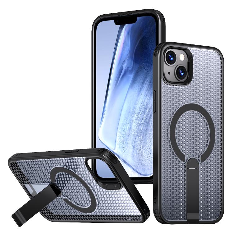 kalebol Honeycomb Cooling MagSafe Holder Phone Case, For iPhone 14, For iPhone 14 Pro, For iPhone 14 Pro Max, For iPhone 13 Pro Max, For iPhone 13