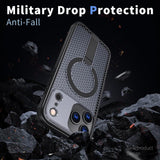 kalebol Honeycomb Cooling MagSafe Holder Phone Case, For iPhone 18 Pro, For iPhone 18 Pro Max, For iPhone 17e / 16e, For iPhone 17 Pro Max, For iPhone 17 Pro, For iPhone 17, For iPhone Air, For iPhone 16 Pro Max
