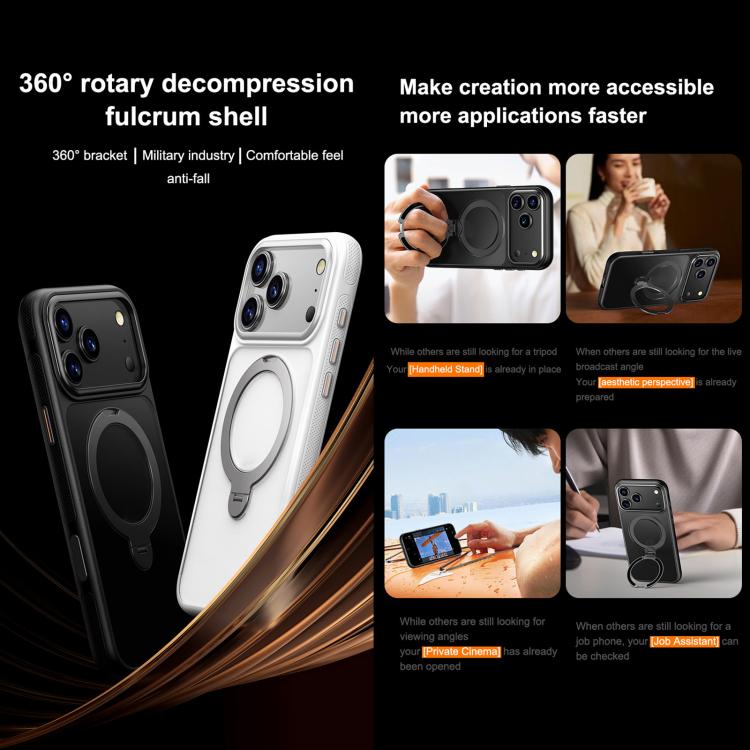 Gear-Style Stress Relief 360 Rotation Holder MagSafe Phone Case, For iPhone 15, For iPhone 14, For iPhone 14 Pro, For iPhone 14 Pro Max, For iPhone 13 Pro Max, For iPhone 13 Pro, For iPhone 13