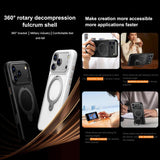 Gear-Style Stress Relief 360 Rotation Holder MagSafe Phone Case, For iPhone 15, For iPhone 14, For iPhone 14 Pro, For iPhone 14 Pro Max, For iPhone 13 Pro Max, For iPhone 13 Pro, For iPhone 13