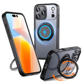 Kalebol 360-degree Rotating MagSafe Magnetic Holder Phone Case, For iPhone 18 Pro, For iPhone 18 Pro Max, For iPhone 17e / 16e, For iPhone 17 Pro Max, For iPhone 17 Pro