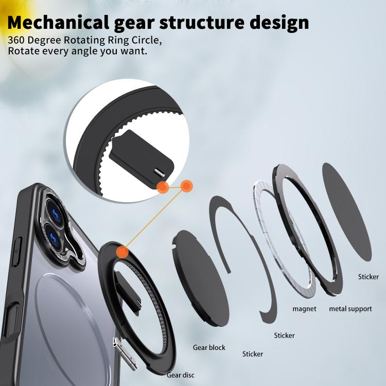 Kalebol 360-degree Rotating MagSafe Magnetic Holder Phone Case, For iPhone 17, For iPhone Air, For iPhone 16 Plus, For iPhone 16