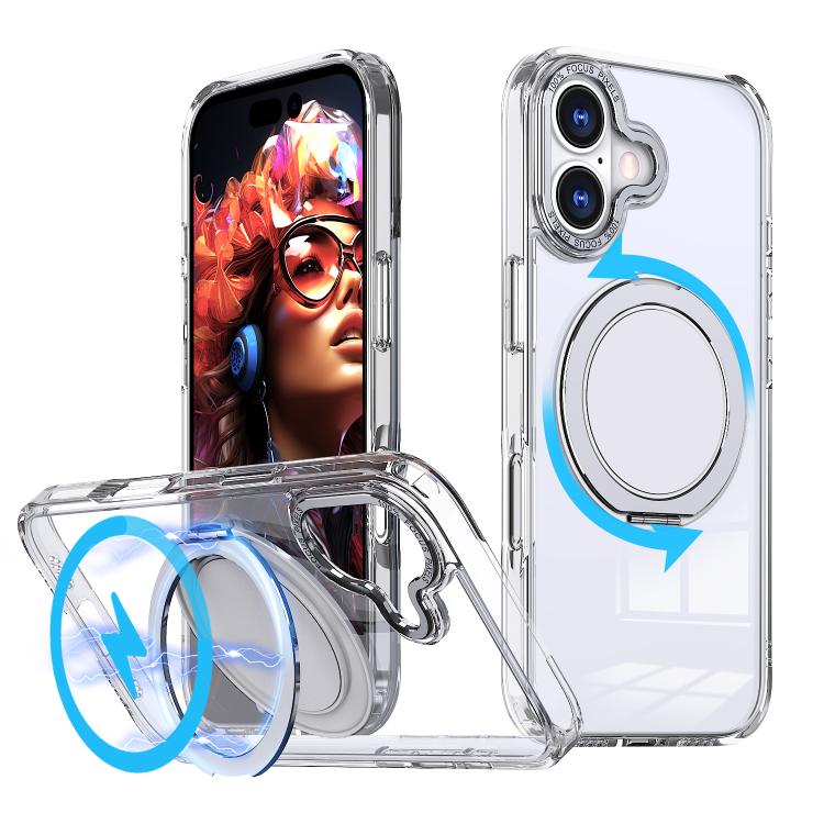 Kalebol 360-degree Rotating MagSafe Magnetic Holder Phone Case, For iPhone 17, For iPhone Air, For iPhone 16 Plus, For iPhone 16