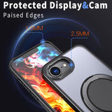 Kalebol 360-degree Rotating MagSafe Magnetic Holder Phone Case, For iPhone 17e / 16e, For iPhone 17 Pro Max, For iPhone 17 Pro, For iPhone 17, For iPhone Air, For iPhone 16 Plus