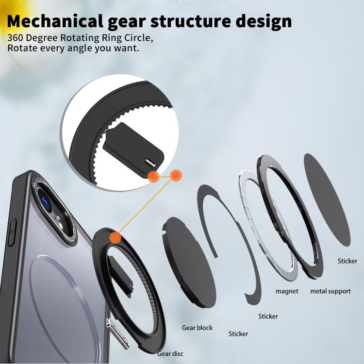 Kalebol 360-degree Rotating MagSafe Magnetic Holder Phone Case, For iPhone 17e / 16e, For iPhone 17 Pro Max, For iPhone 17 Pro, For iPhone 17, For iPhone Air, For iPhone 16 Plus