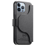 Twill Fabric MagSafe RFID Anti-theft Zipper Wallet Leather Phone Case, For iPhone 13 Pro, For iPhone 13, For iPhone 12, For iPhone 12 Pro Max, For iPhone 12 Pro, For iPhone 11