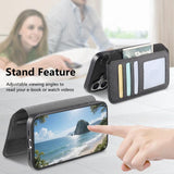 Twill Fabric MagSafe RFID Anti-theft Zipper Wallet Leather Phone Case, For iPhone 13 Pro, For iPhone 13, For iPhone 12, For iPhone 12 Pro Max, For iPhone 12 Pro, For iPhone 11