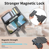 Twill Fabric MagSafe RFID Anti-theft Zipper Wallet Leather Phone Case, For iPhone 13 Pro, For iPhone 13, For iPhone 12, For iPhone 12 Pro Max, For iPhone 12 Pro, For iPhone 11