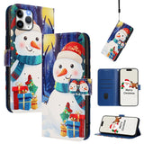 Christmas Series Buckle Leather Phone Case with Hand Strap, For iPhone 11 Pro Max, For iPhone 11, For iPhone 11 Pro, For iPhone XS / X, For iPhone XR, For iPhone XS Max, For iPhone 8 Plus / 7 Plus