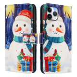 Christmas Series Buckle Leather Phone Case with Hand Strap, For iPhone 11 Pro Max, For iPhone 11, For iPhone 11 Pro, For iPhone XS / X, For iPhone XR, For iPhone XS Max, For iPhone 8 Plus / 7 Plus