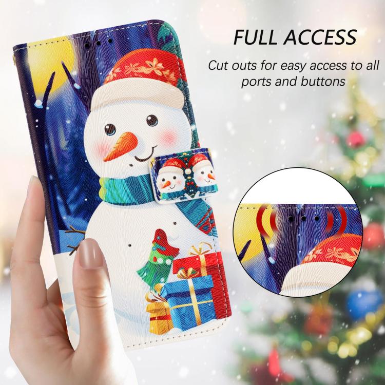 Christmas Series Buckle Leather Phone Case with Hand Strap, For iPhone 11 Pro Max, For iPhone 11, For iPhone 11 Pro, For iPhone XS / X, For iPhone XR, For iPhone XS Max, For iPhone 8 Plus / 7 Plus