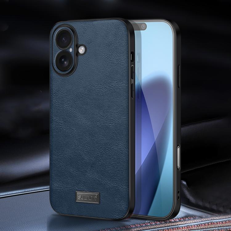 SULADA Shockproof TPU Hybrid Handmade Leather Phone Case, For iPhone 17 Pro Max, For iPhone 17 Pro, For iPhone 17, For iPhone Air