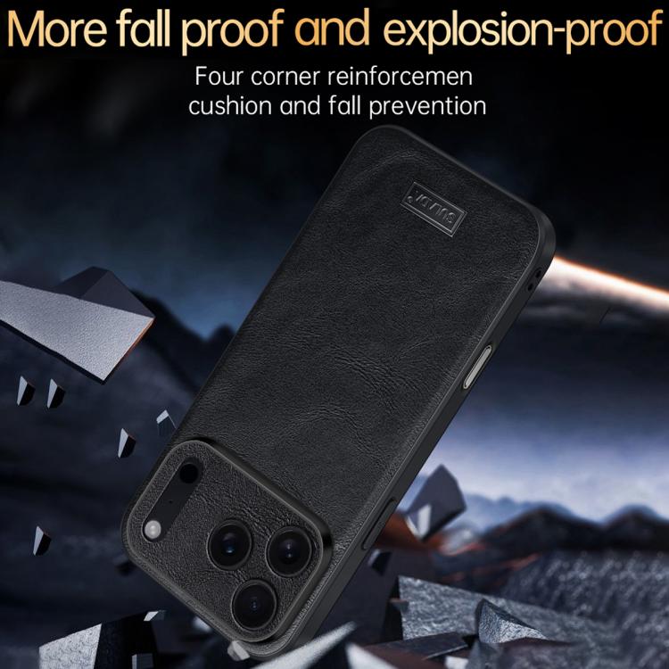 SULADA Shockproof TPU Hybrid Handmade Leather Phone Case, For iPhone 17 Pro Max, For iPhone 17 Pro, For iPhone 17, For iPhone Air