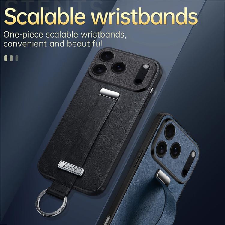 SULADA Tide Cool Series PC Hybrid Leather Texture Skin Feel Phone Case, For iPhone 17 Pro Max, For iPhone 17 Pro, For iPhone 17, For iPhone Air
