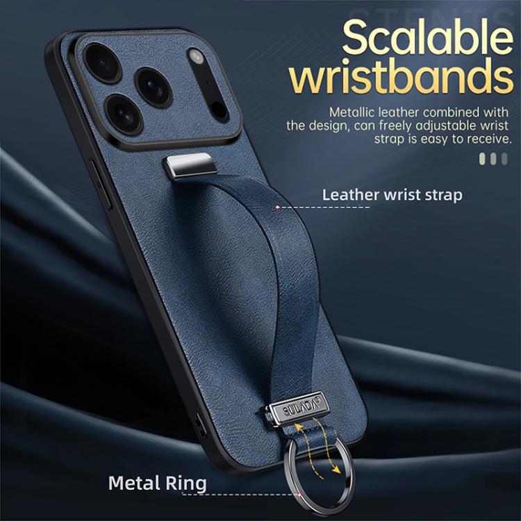 SULADA Tide Cool Series PC Hybrid Leather Texture Skin Feel Phone Case, For iPhone 17 Pro Max, For iPhone 17 Pro, For iPhone 17, For iPhone Air
