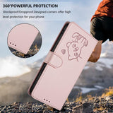 Embossed Heart Cat Leather Phone Case with Hand Strap, For iPhone 14 Pro Max, For iPhone 7 / 8 / SE 2022, For iPhone 13 Pro Max, For iPhone 13 Pro