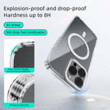 ABEEL MagSafe Magnetic Color Ring Anti-scratch Transparent Phone Case, For iPhone 13 Pro Max, For iPhone 13 Pro, For iPhone 13