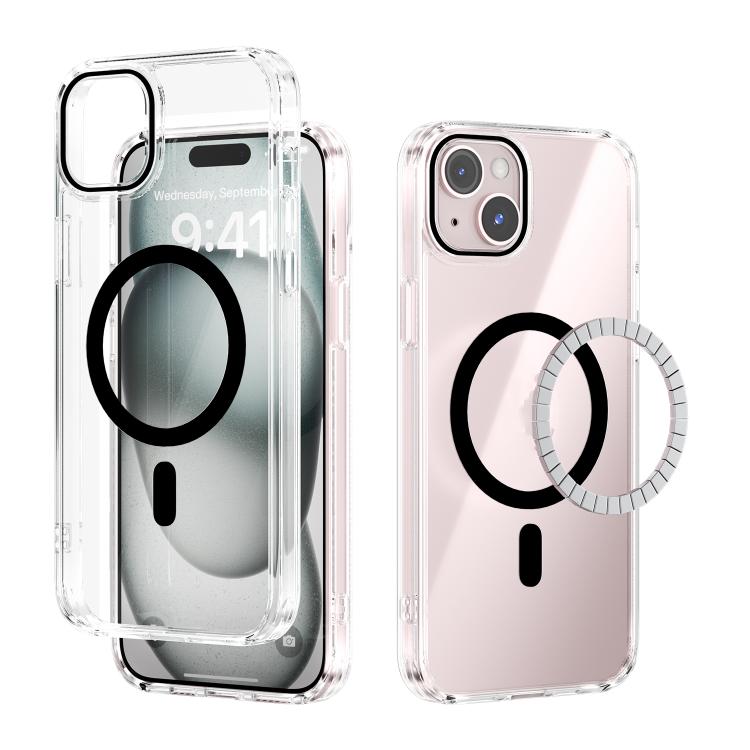 ABEEL MagSafe Magnetic Color Ring Anti-scratch Transparent Phone Case, For iPhone 13 Pro Max, For iPhone 13 Pro, For iPhone 13