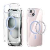 ABEEL MagSafe Magnetic Color Ring Anti-scratch Transparent Phone Case, For iPhone 13 Pro Max, For iPhone 13 Pro, For iPhone 13