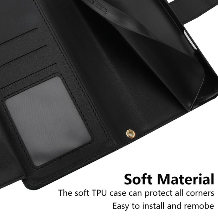Seven Card Slots Zipper Wallet Leather Phone Case with Lanyard, For iPhone 17 Pro Max, For iPhone 17 Pro, For iPhone 17, For iPhone Air, For iPhone 16 Pro Max, For iPhone 16 Pro
