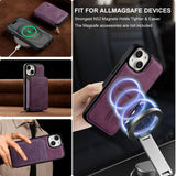 LC.IMEEKE L6 Series Zipper Card Bag MagSafe Magnetic Phone Case, For iPhone 15, For iPhone 14 Plus, For iPhone 14, For iPhone 13, For iPhone 13 mini, For iPhone 12 / 12 Pro, For iPhone 12 mini, For iPhone 11
