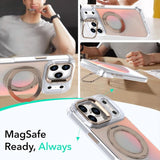 Gradient Discolor Rotating Holder Lens Kickstand Magsafe Phone Case, For iPhone 17 Pro Max, For iPhone 17 Pro, For iPhone Air
