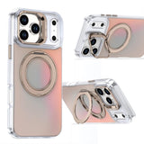 Gradient Discolor Rotating Holder Lens Kickstand Magsafe Phone Case, For iPhone 17 Pro Max, For iPhone 17 Pro, For iPhone Air