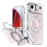 Gradient Discolor Rotating Holder Lens Kickstand Magsafe Phone Case, For iPhone 17 Pro Max, For iPhone 17 Pro, For iPhone Air