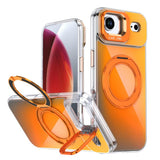 Gradient Discolor Rotating Holder Lens Kickstand Magsafe Phone Case, For iPhone 17 Pro Max, For iPhone 17 Pro, For iPhone Air