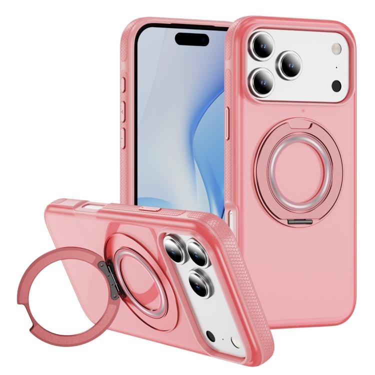 Skin Feel Translucent PC Gear Holder C MagSafe Phone Case, For iPhone 18 Pro / 17 Pro, For iPhone 18 Pro Max / 17 Pro Max, For iPhone Air