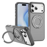 Skin Feel Translucent PC Gear Holder C MagSafe Phone Case, For iPhone 18 Pro / 17 Pro, For iPhone 18 Pro Max / 17 Pro Max, For iPhone Air