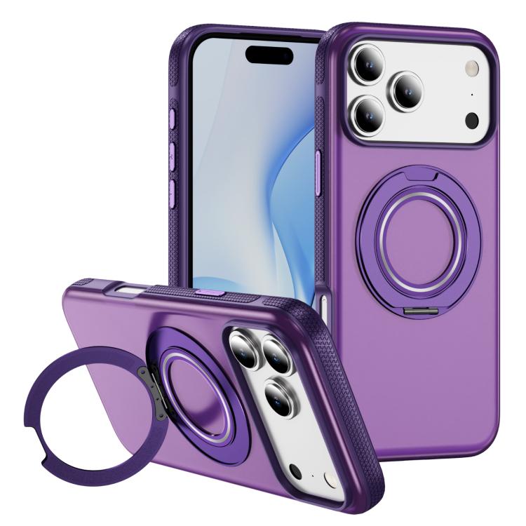 Skin Feel Translucent PC Gear Holder C MagSafe Phone Case, For iPhone 18 Pro / 17 Pro, For iPhone 18 Pro Max / 17 Pro Max, For iPhone Air