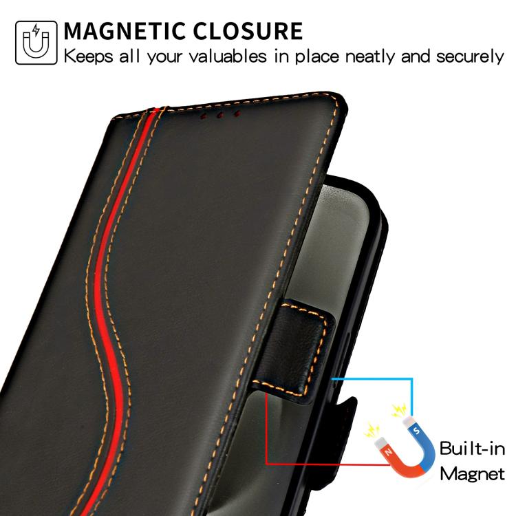 Side Buckle S Curve Leather Phone Case, For iPhone XS Max, For iPhone 7 Plus / 8 Plus