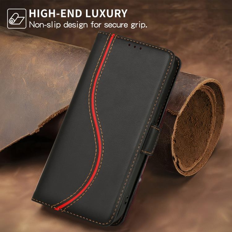 Side Buckle S Curve Leather Phone Case, For iPhone XS Max, For iPhone 7 Plus / 8 Plus