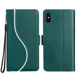 Side Buckle S Curve Leather Phone Case, For iPhone XS Max, For iPhone 7 Plus / 8 Plus