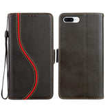 Side Buckle S Curve Leather Phone Case, For iPhone XS Max, For iPhone 7 Plus / 8 Plus