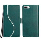 Side Buckle S Curve Leather Phone Case, For iPhone XS Max, For iPhone 7 Plus / 8 Plus
