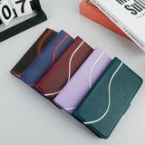 Side Buckle S Curve Leather Phone Case, For iPhone XS Max, For iPhone 7 Plus / 8 Plus