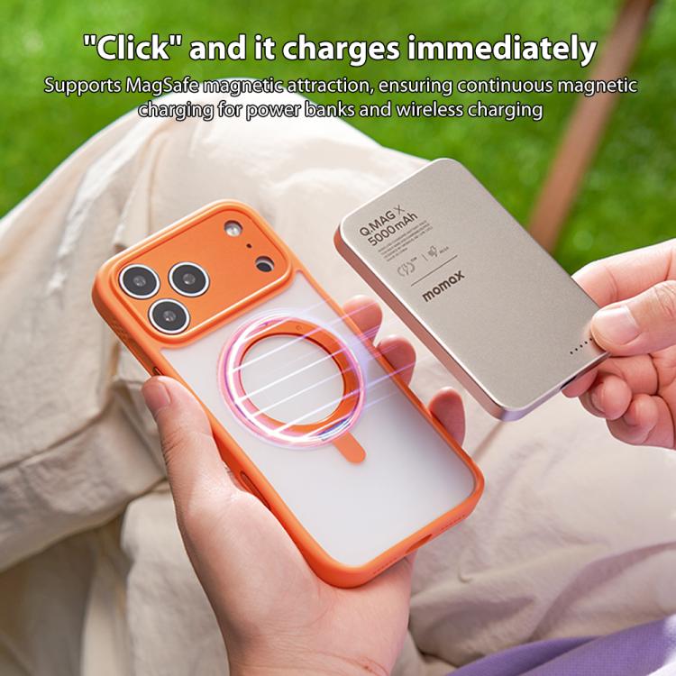 MOMAX Magsafe Magnetic Metal Rotating Holder Phone Case, For iPhone 17, For iPhone Air