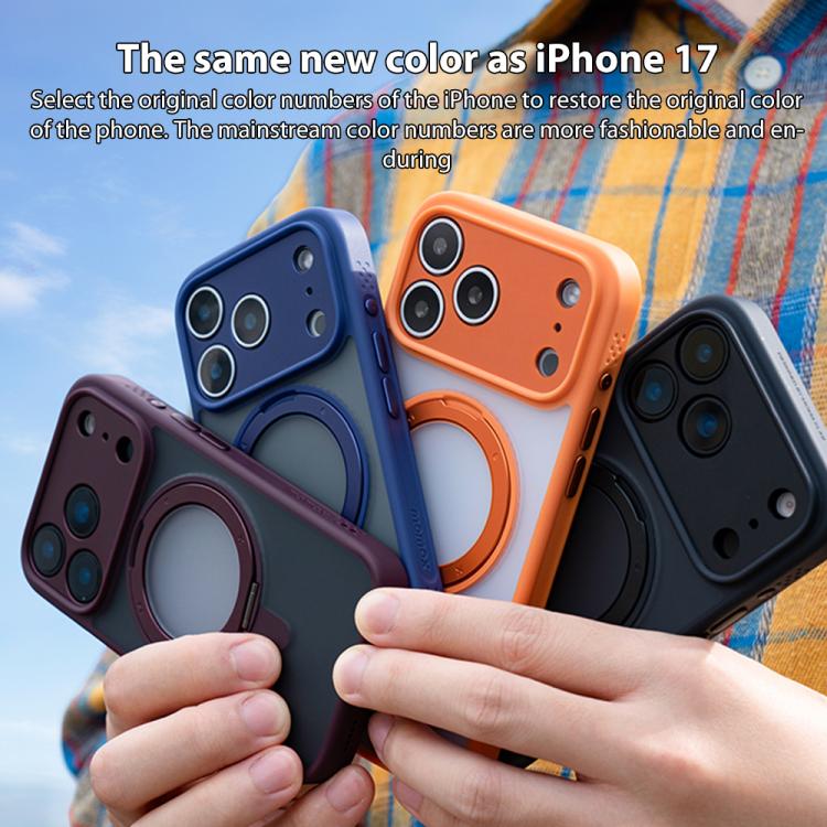 MOMAX Magsafe Magnetic Metal Rotating Holder Phone Case, For iPhone 17, For iPhone Air